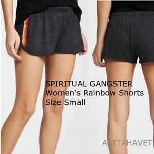 SPIRITUAL GANGSTER Rainbow Shorts Size Small